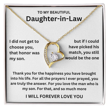 To My Daughter-In-Law - Forever Love Gift Set