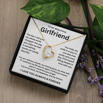 To My Girlfriend - Forever Love Necklace Gift Set