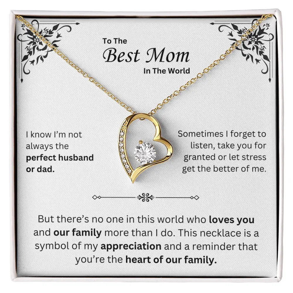 To The Best Mom Necklace - Mother's Day Gift