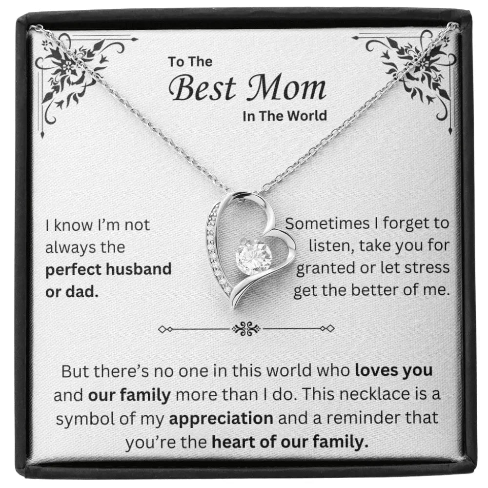 To The Best Mom Necklace - Mother's Day Gift