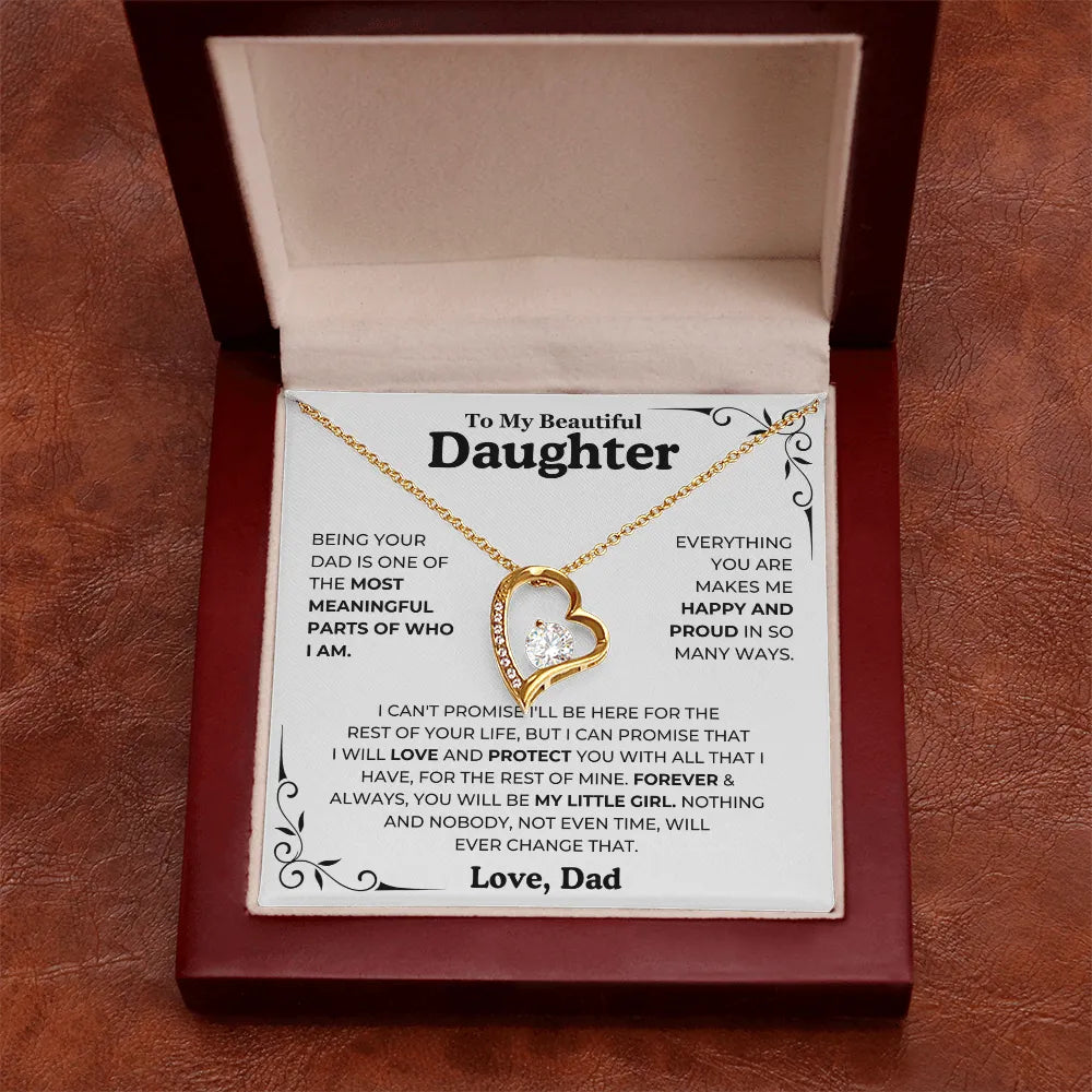 To My Daughter – Forever & Always Necklace